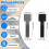 50 Pack Heavy-Duty Self-Adhesive Hook & Loop Tape 3