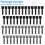 50 Pack Heavy-Duty Self-Adhesive Hook & Loop Tape 6