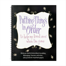 1pcs End of Life Planner Workbook, A Thoughtful Guide for Organizing