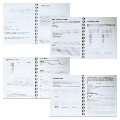 1pcs End of Life Planner Workbook, A Thoughtful Guide for Organizing 1