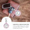 Relógio de bolso com clipe e fivela de chave para enfermeiras rosa e branco 7