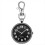Relógio de bolso com clipe e fivela de chave para enfermeiras, preto + preto 2