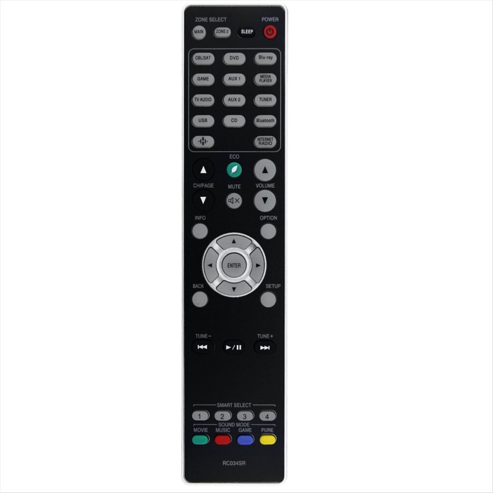Replace Rc034sr Remote Control For Av Receiver Rc034sr 4712661053436
