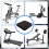 6 peças de almofadas para esteira, 4x4x0,2 polegadas, antiderrapante, tapete para equipamentos de exercícios 5