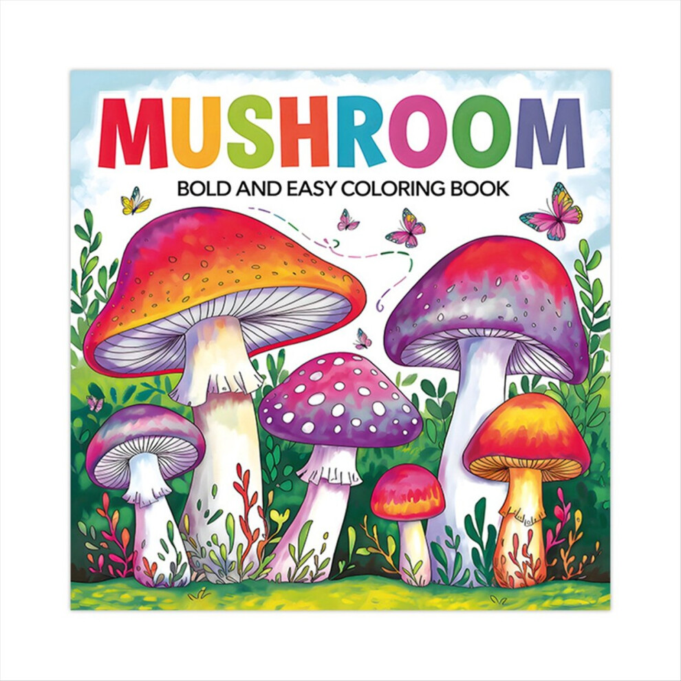 Mushroom Coloring Book for Adults, Relaxing & Creative Coloring Pages-image-OPC-PJ5ZSWJ-NEW