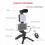Kit de vlogging pour smartphone avec trépied, microphone et éclairage LED 6