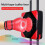 Guantone da boxe da parete, Focus Target, rosso 4