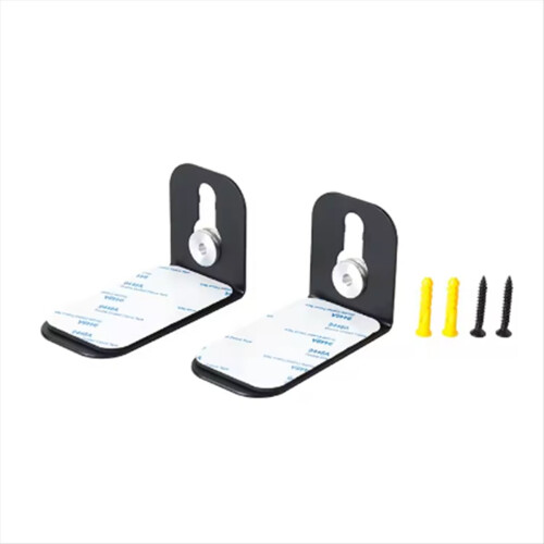 Suporte de parede para barra de som L com bandeja de metal