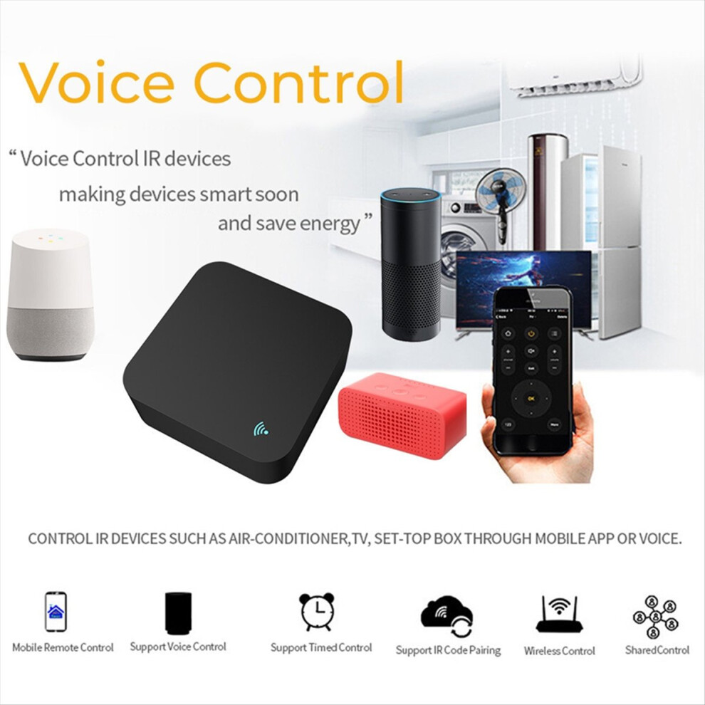 Tuya Wifi Ir Remote Control For Smart Home Via Black 4712661053061