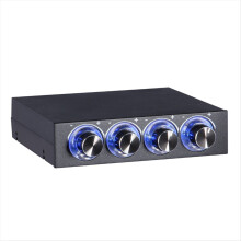 Controlador de velocidade de ventilador de PC de 4 canais com display LED