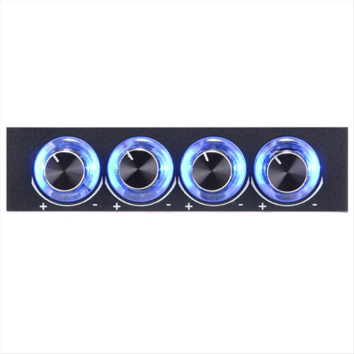 Controlador de velocidade de ventilador de PC de 4 canais com display LED 1