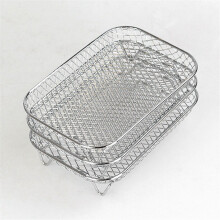 13-delige Airfryer Ovenset met 3-laags stapelbaar grillrek