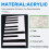 Kit de Acessórios para Piano - Teclas Brancas com Couro 5