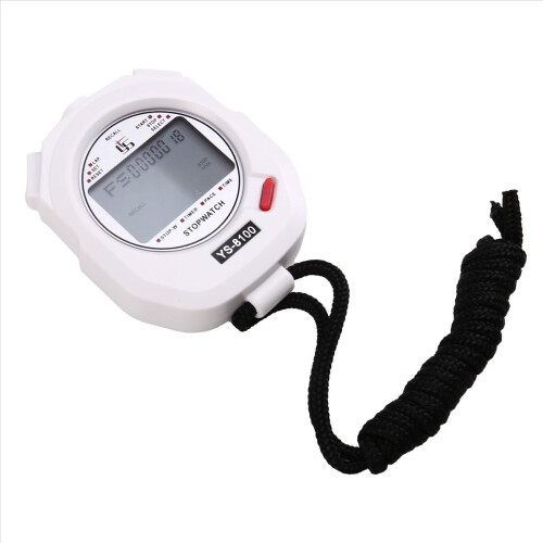 YS Timer Stoppuhr Chronograph Training Digital Chronometer Weiß 2