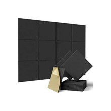 12 Pack Of Square Acoustic Panels,12x12x0.4inch High Density Acoustic Panels Soundproof Insulated B