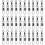 100 stuks wartels visconnector pin lager rollende wartel snap 1