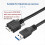 Cabo de extensão USB 3.0 tipo A macho para Micro-B macho para câmera 2