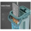 Flat Squeeze Mop with Bucket Hand Free Wringing Floor Cleaning Mop 3