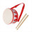 Kinderdrumset 8 inch houten snaredrum educatief 4