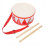 Kinderdrumset 8 inch houten snaredrum educatief 3
