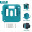 10Pack Battery Storage Rack for Makita 14.4V 18V Li-Ion Battery Tools 5