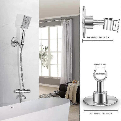 Stainless Steel Shower Head Holder, 360 Adjustable 1