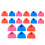 Silicone Knit Tip Protectors for Triangular Knitting Needles, Random Color 2