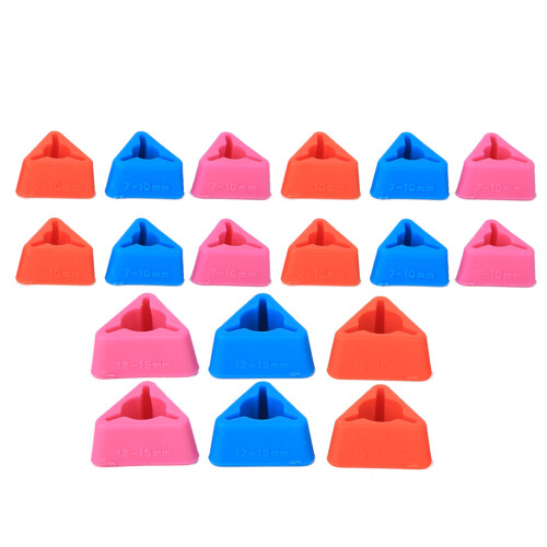 Silicone Knit Tip Protectors for Triangular Knitting Needles, Random Color 1