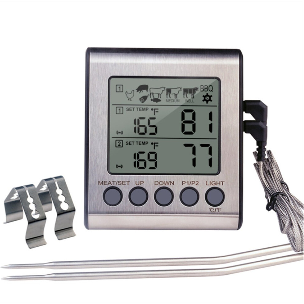 Dual Probes Digital Meat Thermometer Cooking BBQ Oven Thermometer-image-OPC-PJ5ZFB6-NEW