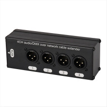 4-Channel XLR to RJ45 Ethercon Cable for Stage/Lighting