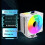 Cooler de ar para CPU com display digital GT600 e ARGB B de 1800 RPM 3