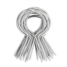 100 Pcs Gauge Galvanized Steel Fence Ties Fit for Fence Posts, B