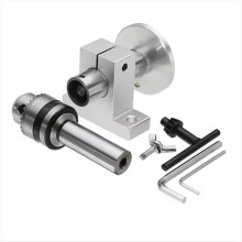 Cabeçote central de torno com mandril - Acessórios DIY para mini torno