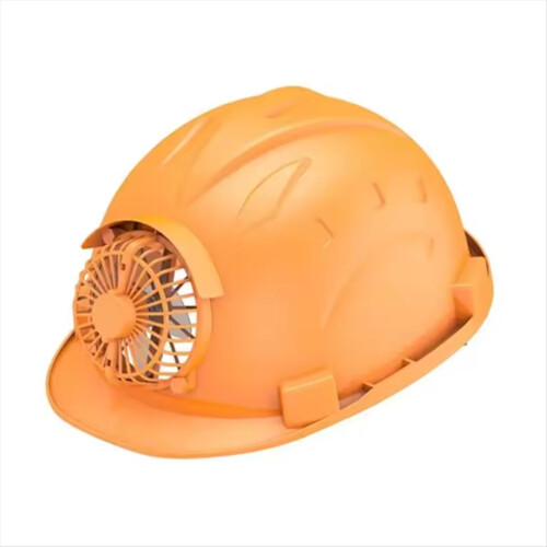 Capacete Solar com Ventilador Proteção Solar de Verão Carregamento e Resfriamento