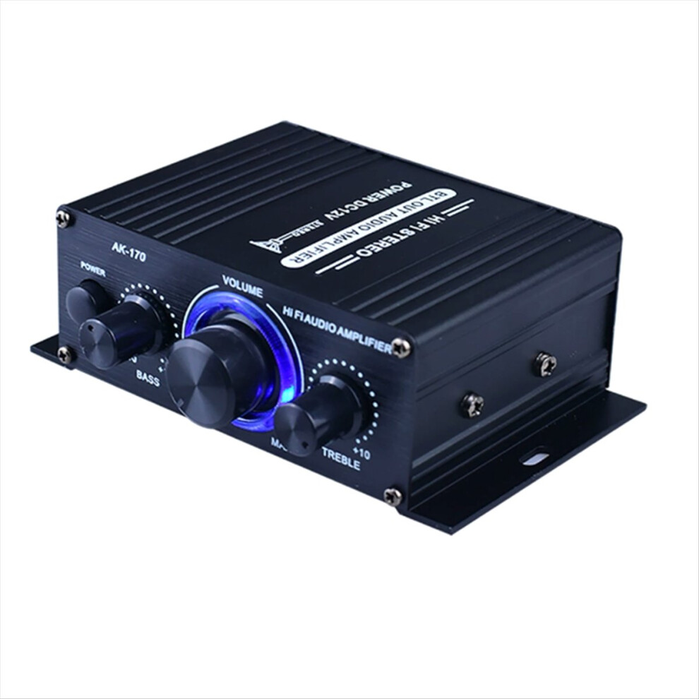 12V Mini 400W Hifi Digital Stereo Audio Amplifier Fm Amplificador Blue 4712661046018