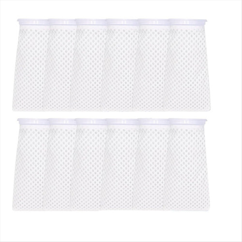 12 Pack 4 Inch Filter Sock, 150 Micron, Ring Honeycomb Filter Socks,