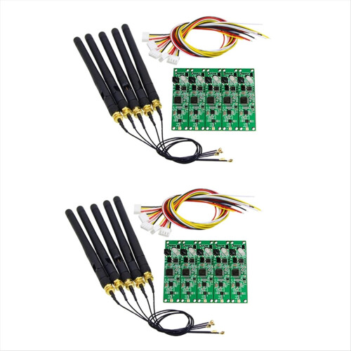 10 τεμάχια Ασύρματο DMX 512 Μεταδότης-Δέκτης PCB 2 σε 1 μονάδα, 2,4 GHz 2