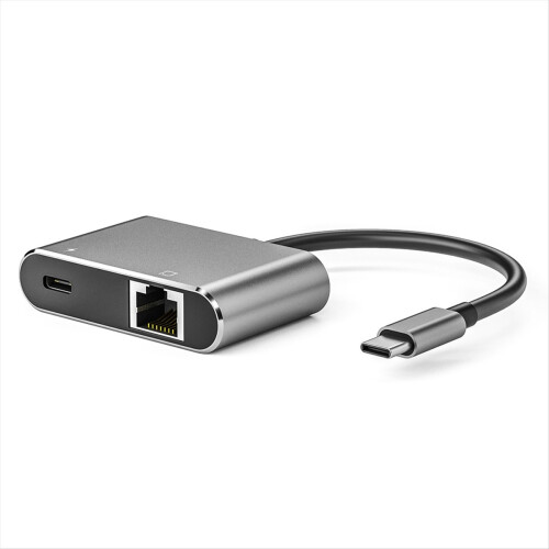 Adaptor USB-C la Ethernet PD3.0, Port de încărcare Type-C, adaptor de rețea 2