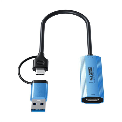 Docking para captura de vídeo USB 3.0 e USB-C 1080P 4K30Hz 2