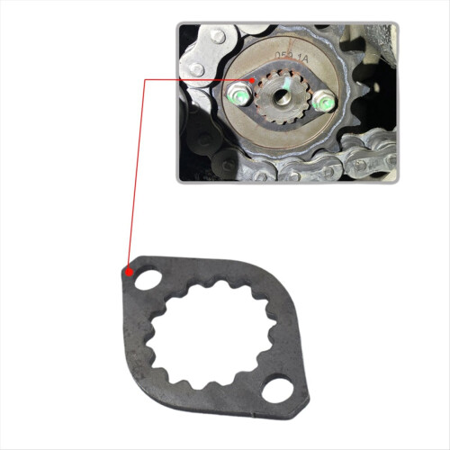 Placa de fixação de roda dentada dianteira de motocicleta de qualidade 1