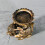 2Pcs Antiqued Elephant Statue Candle Holder Vintage Embossed 5
