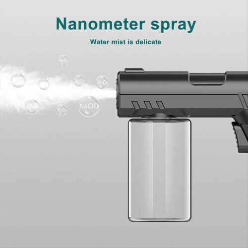 Atomizzatore disinfettante nano USB elettrico wireless con luce blu bianca 2