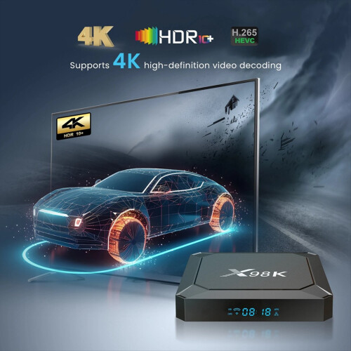 TV Box Wifi 4K HD Smart Media Player Top Box EU-stekker 2