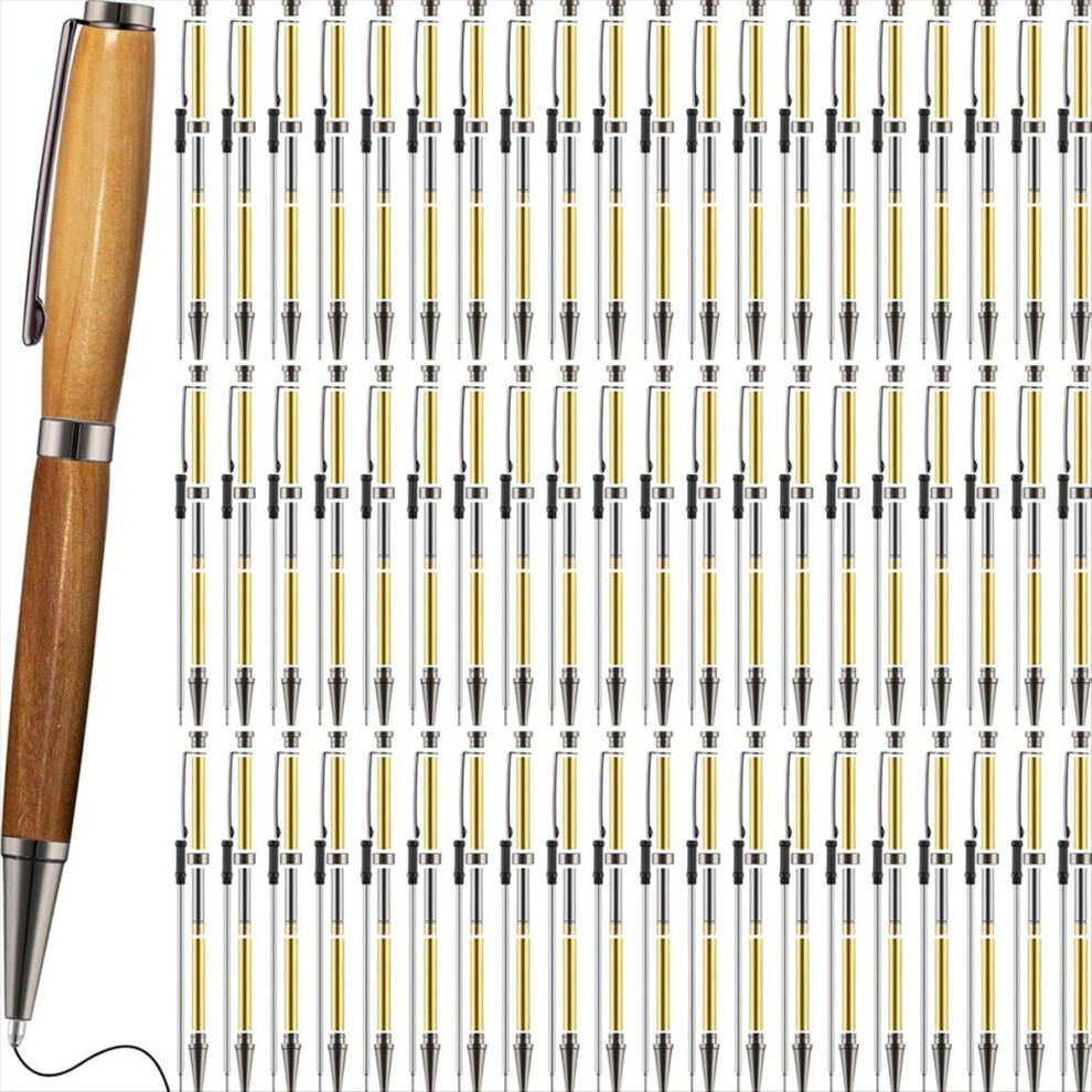 60Pcs Twist-Out Pen Kit For Woodturn 7Mm Slim Pen Bulk Black 4851741222093