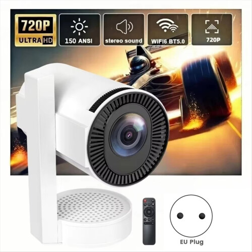 Φορητός προβολέας 270 μοιρών Android13 WiFi Bluetooth EU Plug 2