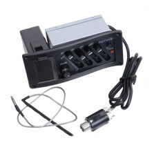 Guitar Pickup, 4 Band Guitar Preamp Equalizers Piezo Pickup Tuner
