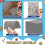 24pcs Gray Linoleum Block Rubber Stamp Carving Blocks Soft 2