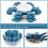 Pot Pan Protectors,Set of 12 and 4 Different Sizes,Larger & Thicker 5