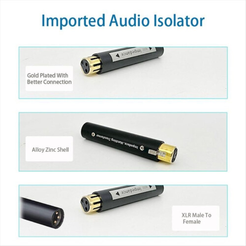 Ground XLR Audio Isolator Design to Combat External Interferences 1