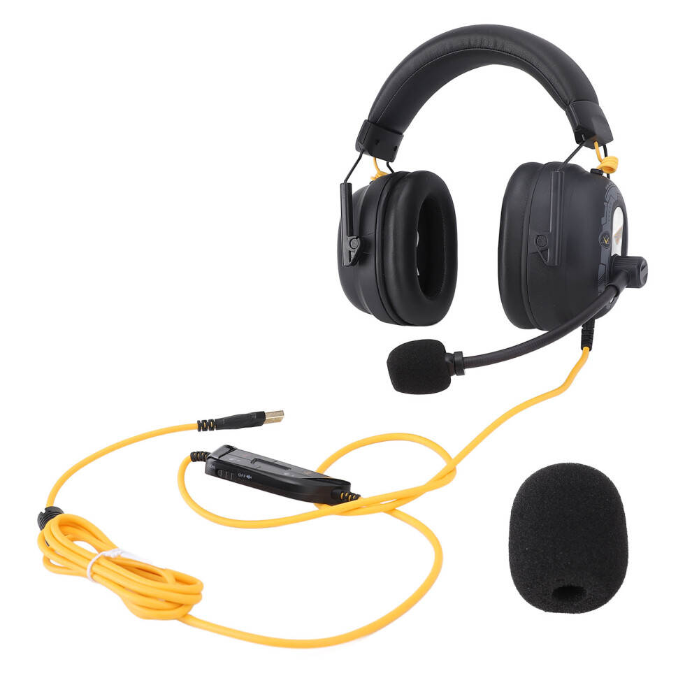 Wired Usb Gaming Headset Hifi 7.1 Surround Sound Black 8320539194196